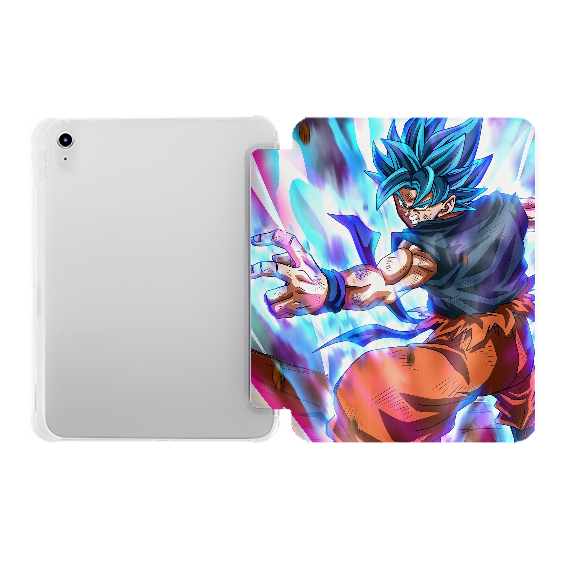 （画像用） ドラゴンボール DRAGON BALL IPad ケース ペン収納付き 三つ折りスタンド PUレザー×シリコン 対応機種9.5/10.5/10.9インチ